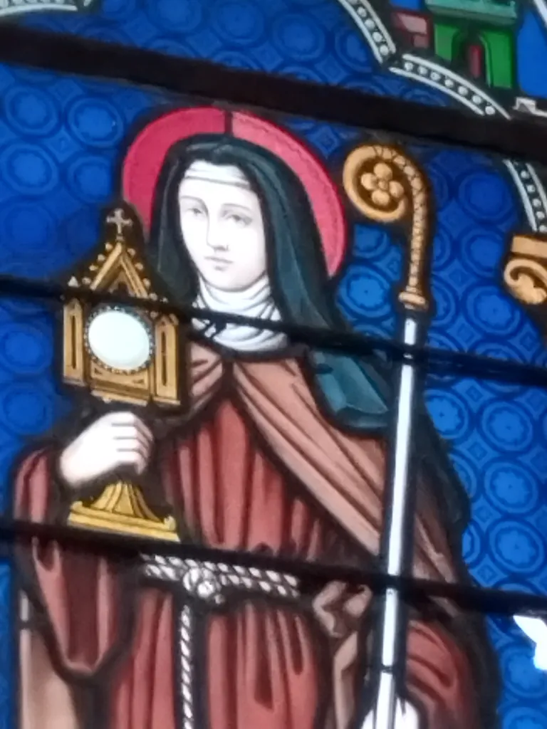 Vitrail Baie B : Sancta-Clara dans l'Église Saint-Denis de Sanvic au Havre