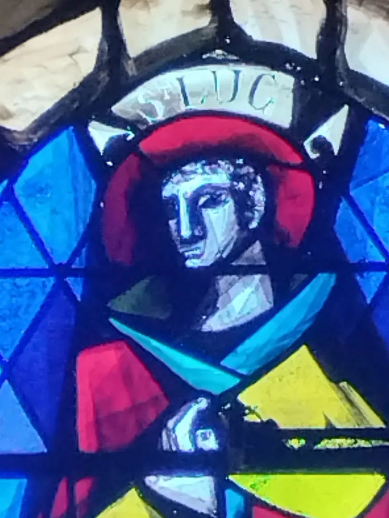 Vitrail Baie 11 : St-Luc dans l'Église Notre-Dame de Blangy-sur-Bresle