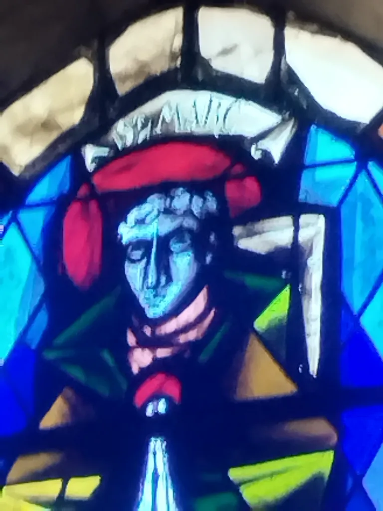 Vitrail Baie 13 : St-Marc dans l'Église Notre-Dame de Blangy-sur-Bresle