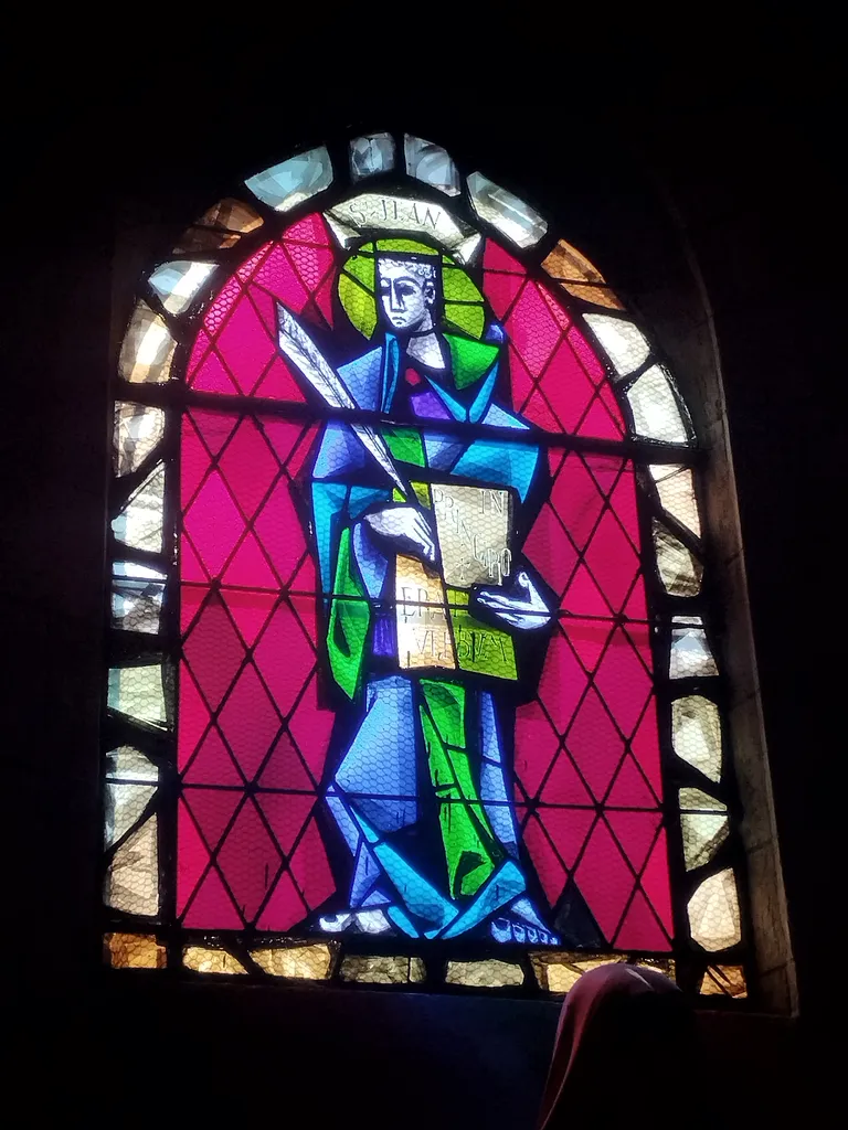 Vitrail Baie 14 : St-Jean dans l'Église Notre-Dame de Blangy-sur-Bresle