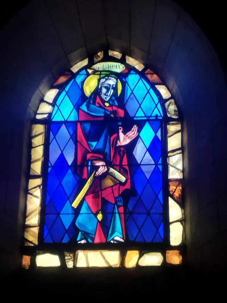 Vitrail Baie 17 : St-Thomas dans l'Église Notre-Dame de Blangy-sur-Bresle