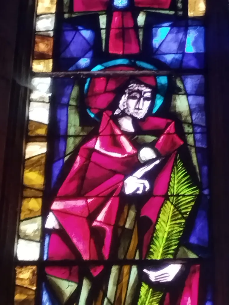 Vitrail Baie 19 : St-Simon St-Barnabé dans l'Église Notre-Dame de Blangy-sur-Bresle