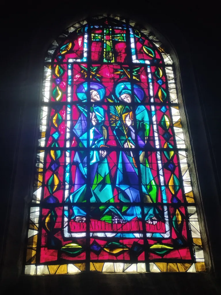 Vitrail Baie 20 : St-Barthélémy St-Jude dans l'Église Notre-Dame de Blangy-sur-Bresle