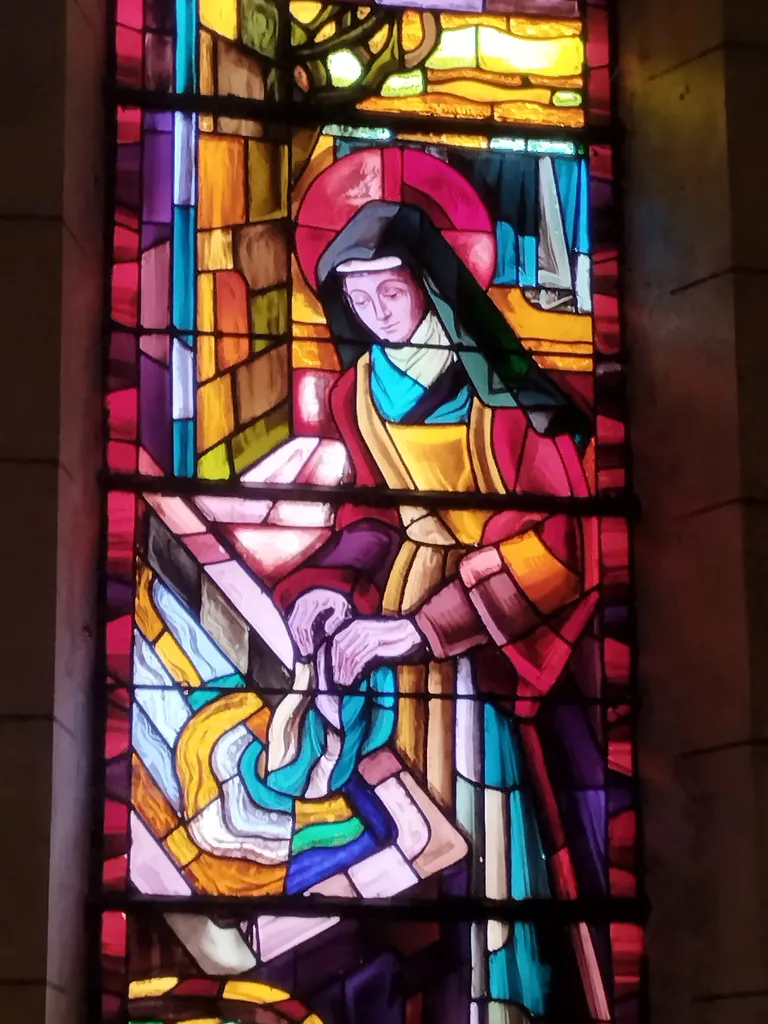 Vitrail Baie 2 de l'Église Saint-Remi d'Amfreville-la-Mi-Voie