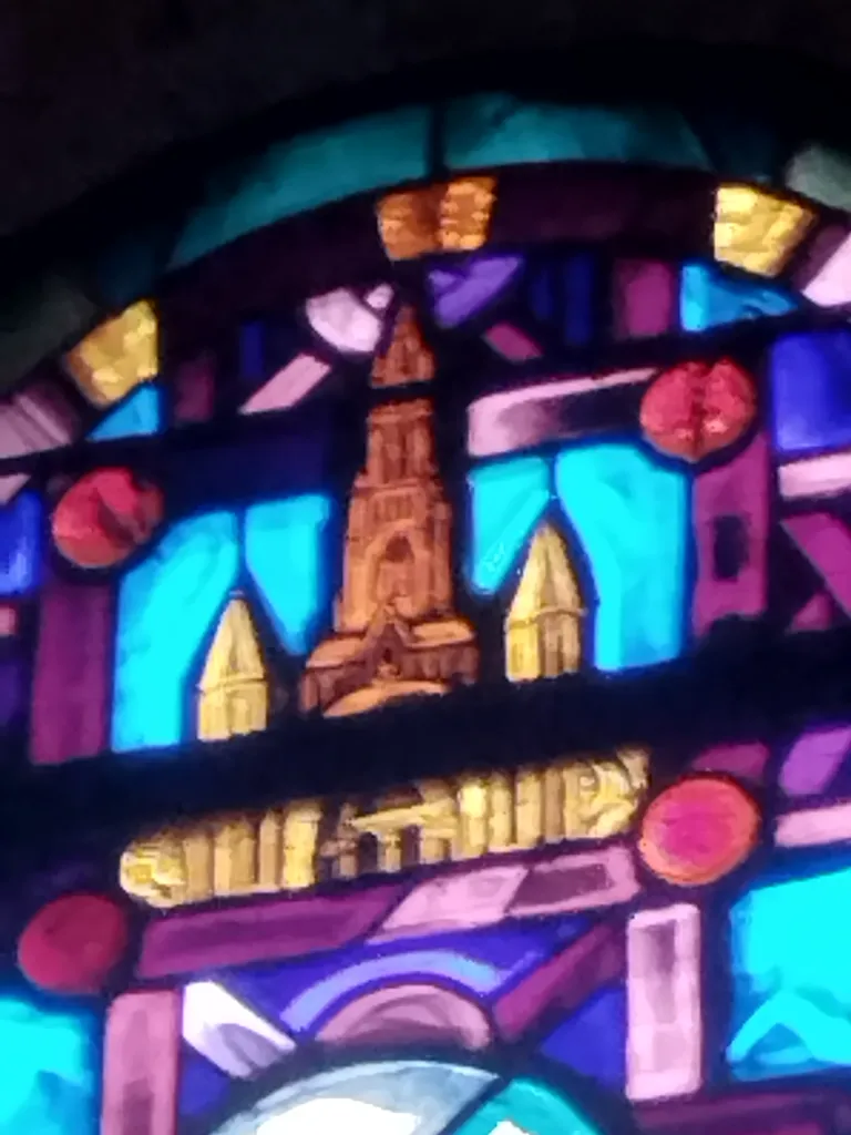 Vitrail Baie 3 de l'Église Saint-Remi d'Amfreville-la-Mi-Voie