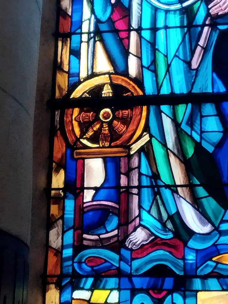 Vitrail Baie 6 de l'Église Saint-Remi d'Amfreville-la-Mi-Voie