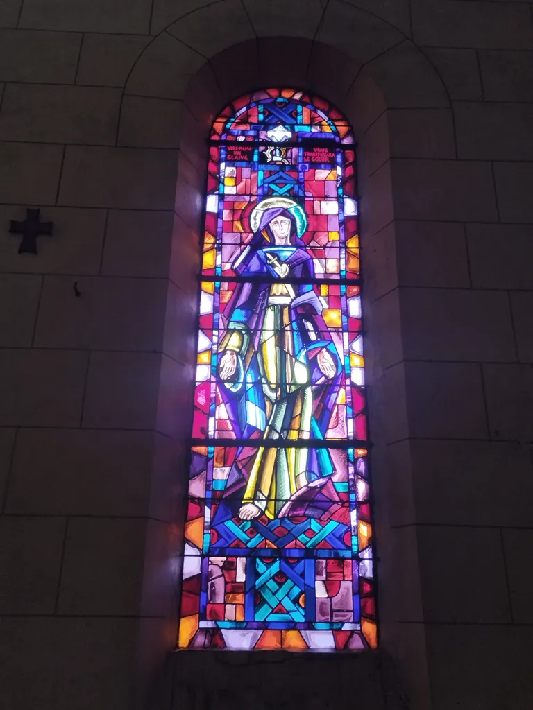 Vitrail Baie 8 de l'Église Saint-Remi d'Amfreville-la-Mi-Voie