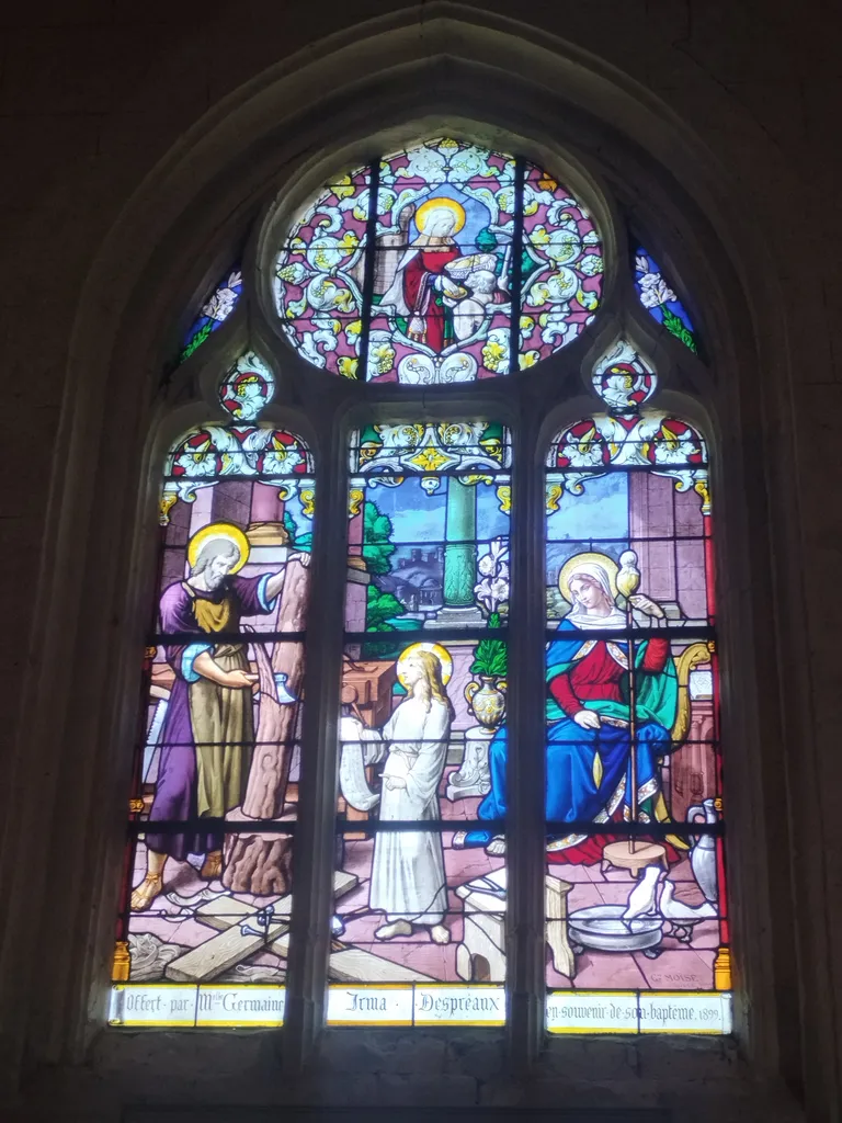 Vitrail Baie 5 dans l'Église Saint-Léger à Saint-Léger-aux-Bois