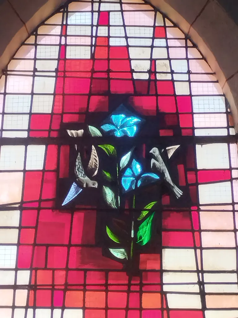 Vitrail Baie 5 : La Providence dans l'Église Notre-Dame à Campneuseville