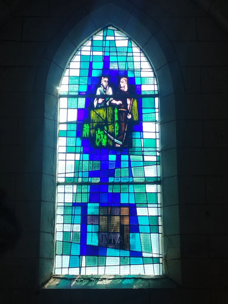 Vitrail Baie 12 : L'ivraie dans l'Église Notre-Dame à Campneuseville