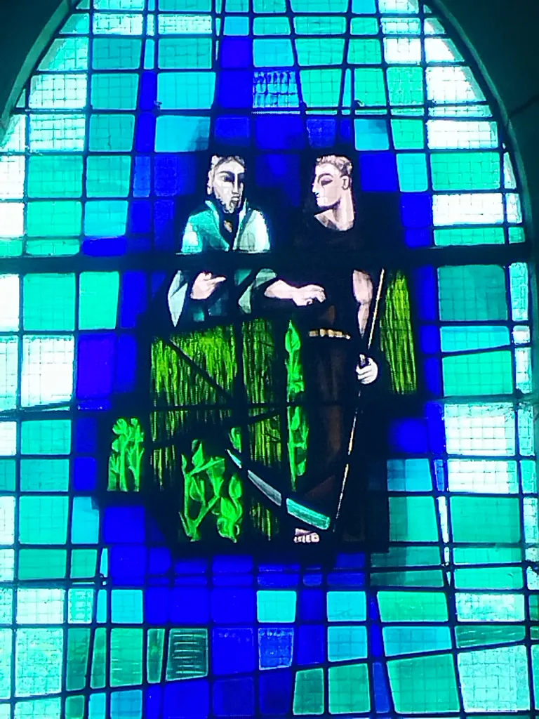 Vitrail Baie 12 : L'ivraie dans l'Église Notre-Dame à Campneuseville