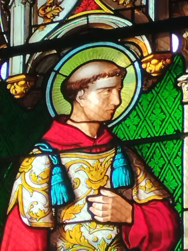 Vitrail Baie 2 : Saint-Laurent dans l'Église Saint-Laurent à Rétonval