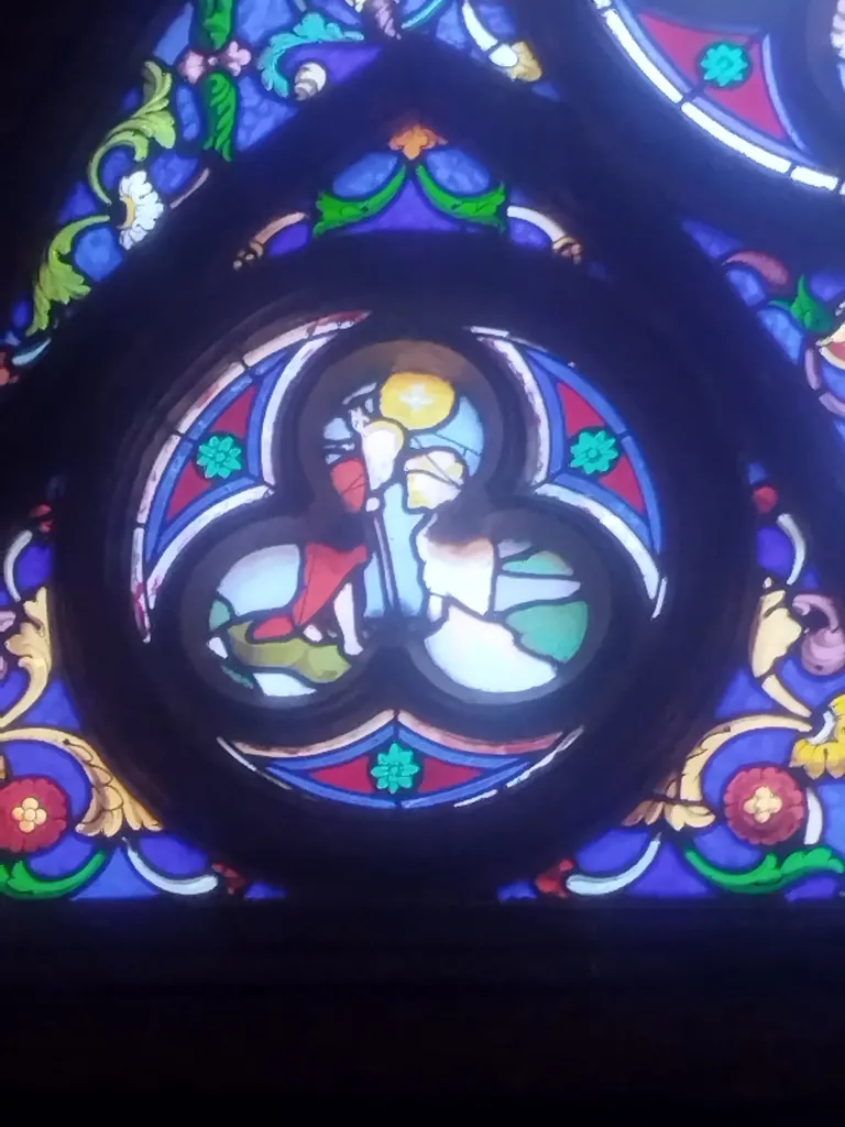 Vitrail Baie 00 dans l'Église Saint-Jean-Baptiste d'Harcanville