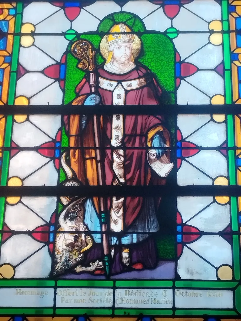Vitrail Baie 7 : Dédicace de l'Église dans l'Église Saint-Pierre à Déville-lès-Rouen