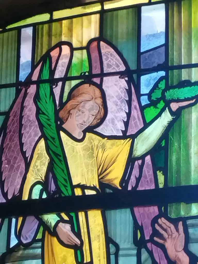 Vitrail Baie 2 : Martyre de Saint-Denis dans l'Église Saint-Denis du Hanouard