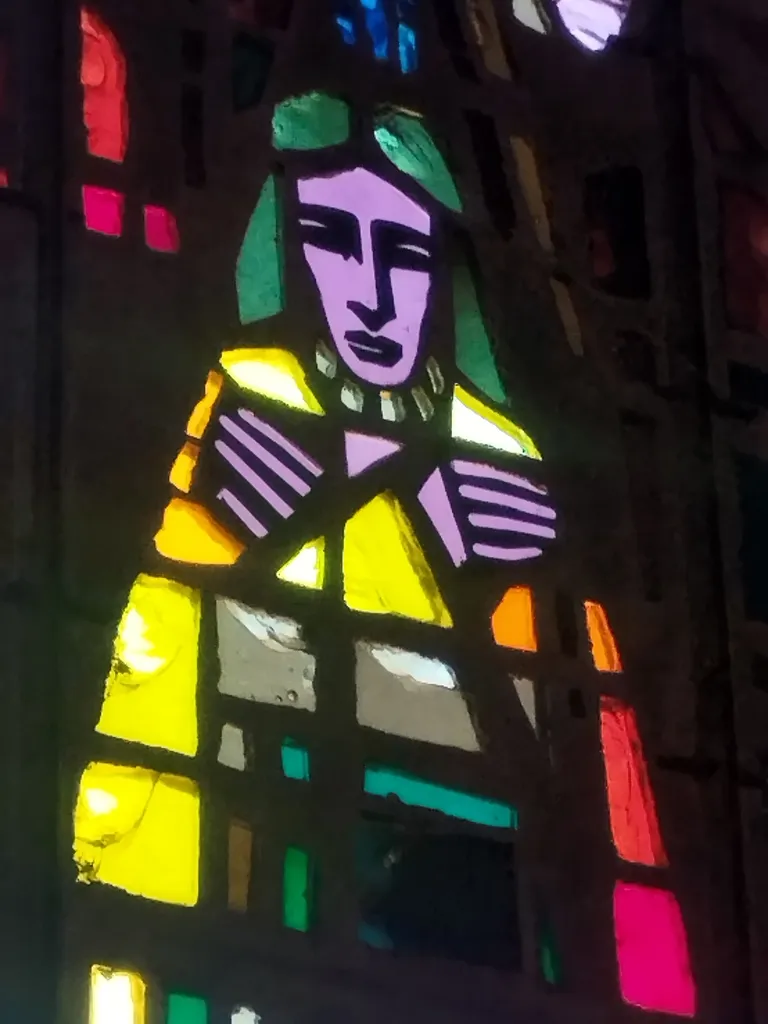Vitrail Baie 13 : Baptême du Christ ? dans l'Église Saint-Pierre à Déville-lès-Rouen