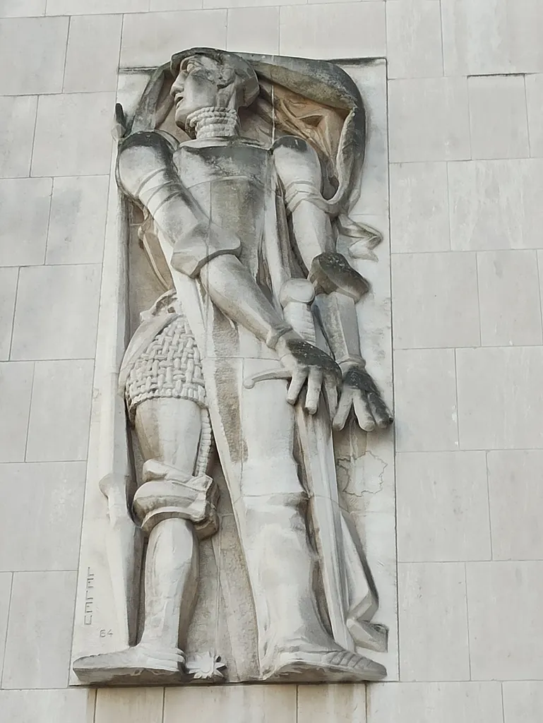 Jeanne d'Arc à l'étendard par Leleu à Rouen